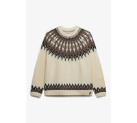 Superdry - Fairisle Rundhals-Pullover ecru meliert - Gr. - 12