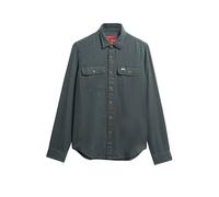 SUPERDRY Flanellhemd grün | M