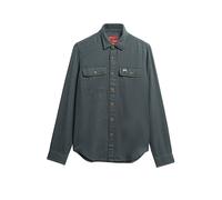 SUPERDRY Flanellhemd grün | S