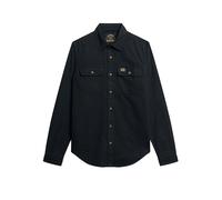 SUPERDRY Flanellhemd schwarz | M