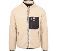 Superdry Herren Vintage Retro Fleecejacke mit durchgehendem Reißverschluss Hafer Beige M