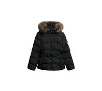 Superdry Steppjacke Fuji Belted Puffer mit Gürtel Damen Schwarz XL