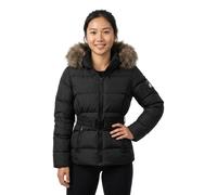 Steppjacke SUPERDRY "FUJI BELTED PUFFER", Damen, Gr. S, schwarz, Web, Obermaterial: 100% Polyester, unifarben, regular fit normal, Jacken (87217266-S) schwarz