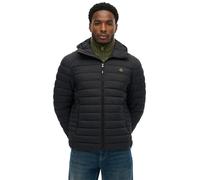 Steppjacke SUPERDRY "Hooded Fuji Lite Jacket", Herren, Gr. 3XL, schwarz, Steppware, Obermaterial: 100% Nylon, unifarben, hüftlang, Jacken Steppjacke, slim fit Form, mit Kapuze (25925326-XXXL) schwarz