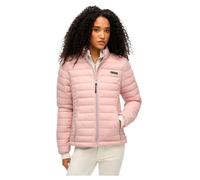 Steppjacke SUPERDRY "FUJI LITE PADDED JACKET", Damen, Gr. M, pink (dusty pink), Web, Obermaterial: 100% Nylon, unifarben, Casual, slim fit, Bündchen, Jacken (56764649-M) dusty pink