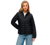 Steppjacke SUPERDRY "FUJI LITE PADDED JACKET", Damen, Gr. XL, schwarz, Web, Steppware, Obermaterial: 100% Nylon, unifarben, casual, slim fit, Langarm Bündchen, Jacken (49098428-XL) schwarz