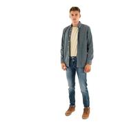 Superdry Hemd Classic Needle Cord 9 V Stormy Weather Blue, blau, M