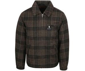 Superdry Hemdjacke Wool Blend Karos Braun - Größe XL Braun XL