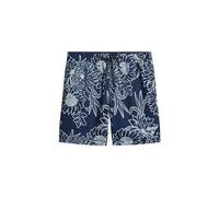 Superdry Printed Swim 15 Inch Badehose dunkel-marineblau/weiß - M
