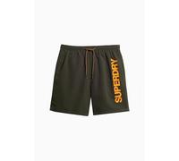 Superdry Sport Graphic 17 Inch Badehose grün/orange - L