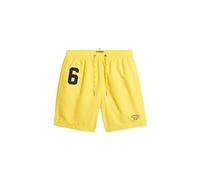 Superdry Herren 17-Zoll Polo-Badeshorts aus recyceltem Material Nautisch Gelb L