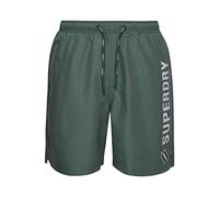 Superdry Herren 19-Zoll-Badeshorts mit Applikation aus recyceltem Material Waldgrün Nachtgrün L