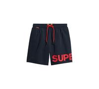 Superdry Herren 43,2 cm Badeshorts mit Grafik Finster Marineblau M