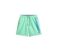 Superdry Herren Sport-Badeshorts 43,2 cm mit Grafik Frühlingsknospengrün M