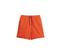 Superdry Herren 43 cm Lange Premium Badeshorts mit Stickerei Denim Co Rostorange XL