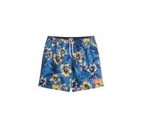 Badeshorts SUPERDRY "HAWAIIAN PRINT 17 SWIM SHORT", Herren, Gr. XXL, N-Gr, tropical blaus, Polyester, bedruckt, modisch, Badehosen (90311622-XXL) tropical blaus