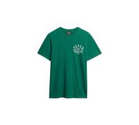 Superdry Athletic College Graphic Kurzarm-t-shirt L Dark Forest Green Slub