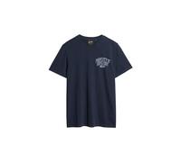 Superdry Athletic College Graphic Kurzarm-t-shirt L Eclipse Navy Slub