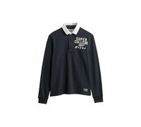 Superdry Herren Athletic Rugby-Oberteil Finster Marineblau S