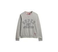 Superdry Herren Athletic Sweatshirt mit Print Sportlich Grau Meliert XL