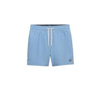 Badeshorts SUPERDRY "EMBROIDERED LOGO 15 SWIM SHORT", Gr. L, N-Gr, endless sky blau, Web, Polyester, unifarben, Badehosen Badeshorts (10050511-L) endless sky blau