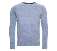 Superdry Herren Baumwollpullover mit Rundhalsausschnitt aus der Orange Label Kol Vintage Denim Gesprenkelt S