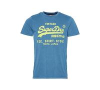 Superdry Herren Bedrucktes T-Shirt, Blau (Esign Blue), 56