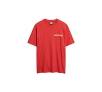 Superdry Herren Bedrucktes T-Shirt Hemd, Rot (Soda Pop Red), XXL