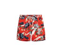 Superdry Herren Bermuda Shorts Aya-Dunkelorange Blumenmuster L