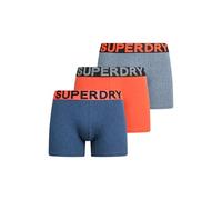 Superdry Herren Boxer Triple Pack Boxershorts, Drk Idgo Bl MRL/Bt Orge MRL/Fstd NVY GRT,