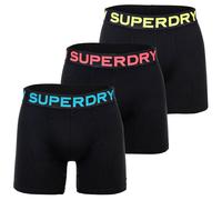 Superdry Herren Boxershorts, 3er Pack - Boxer Triple Pack, Logobund, Cotton Stretch XL Schwarz