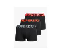 Superdry Herren Boxershorts im Dreierpack Schwarz/Orange XXL