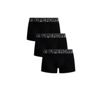 Superdry Herren Boxershorts im Dreierpack Dreifach Schwarz/Grau S