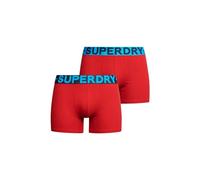 Superdry Herren Boxershorts aus Bio-Baumwolle im 2er-Pack Rouge Rot XL