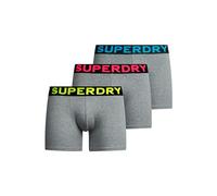 Superdry Herren Boxershorts aus Bio-Baumwolle im 3er-Pack Noos Grau Meliert XL