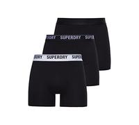 Superdry Herren Boxershorts aus Bio-Baumwolle im 3er-Pack Schwarzer Mix S