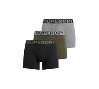 Superdry Herren Boxershorts im 3er-Pack Asphalt Gesprenkelt/Winter Kaki Gesprenkelt/Schwarz XL