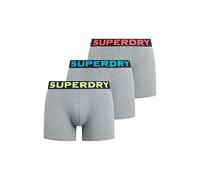 Superdry Herren Boxershorts Noos 3er-Pack Grau Meliert Größe S