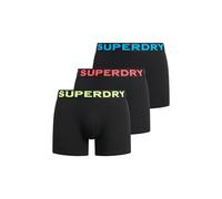 Superdry Herren Boxershorts im 3er-Pack Schwarz/Neon L
