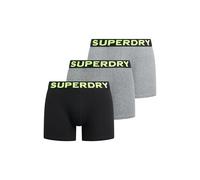 Superdry M3110452b Boxershorts 3 Einheiten XL Ath Grey Feeder/Blk Stripe/Blk