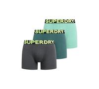 Superdry Herren Boxershorts im 3er-Pack Dreifach Grün/Neon XXL