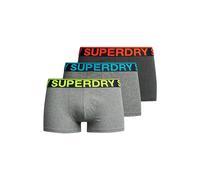 Superdry Herren Boxershorts im Dreierpack Karstschwarz Mega Gesprenkelt/Noos Grau Meliert/Asphaltgrau L