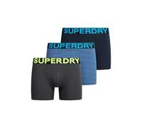 Superdry Herren Boxershorts im Dreierpack Marineblau/Blau Gestreift/Marineblau Feeder XXL