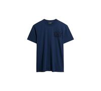 Superdry Herren Besticktes Superstate Athletic T-Shirt mit Logo Pilot Mittelblau XL