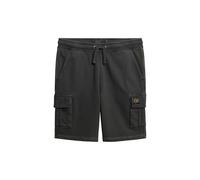 Superdry Herren Cargoshorts mit Kontrastnaht Verwaschenes Schwarz L