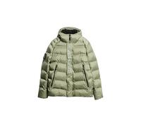 Superdry Herren City Steppjacke mit Kapuze und Grafik Seegrasgrün XXL