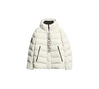 Superdry Herren City Steppjacke mit Kapuze und Grafik Wollweiß XXL