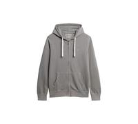 Superdry Herren Classic Essential Zip-Hoodie Anthrazit Grau L