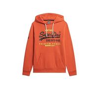 Superdry Herren Classic Vl Heritage Hoodie Sweatshirt, Denim Co Rust Orange, Large