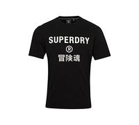 Superdry Herren Code Core Sport T-Shirt Schwarz XS